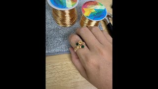 Let’s make this green spiral ring