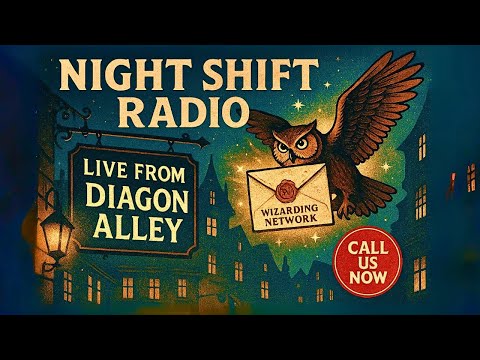 Live From Diagon Alley: Night Shift Radio! | Harry Potter Bedtime Stories & ASMR Ambience