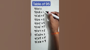 🔥95 Table Trick 🔥|Table of 95#table #tricks #shorts