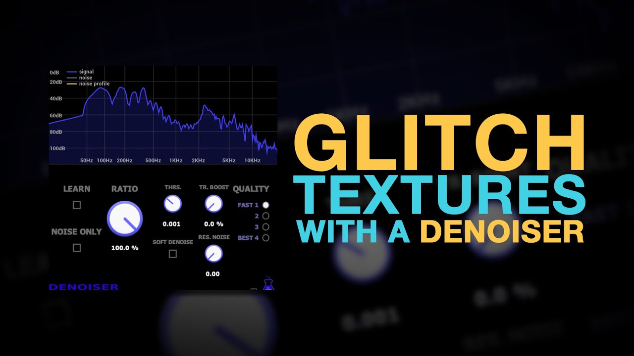 Glitch textures with a denoiser! #botanica #glitch: video thumbnail