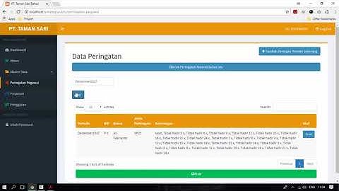 Sistem Informasi Penggajian