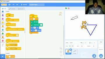 SCRATCH ENVIRONMENT AND TURTLE ART, HOW TO MAKE TRIANGLE.