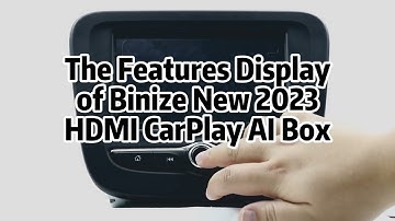 The Features Display of Binize New 2023 HDMI CarPlay AI Box