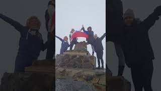 the peak of Yushan mountain
