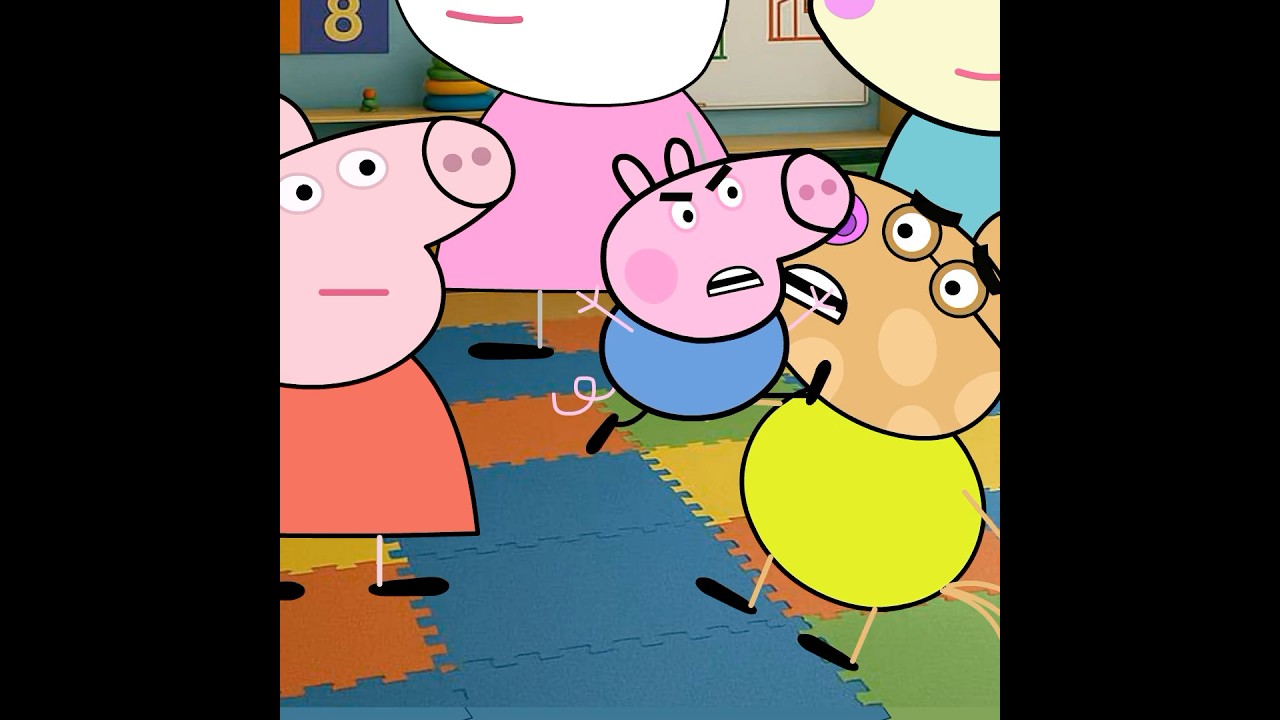 PELEA EN LA NUEVA ESCUELA 🏫😤 #peppapig