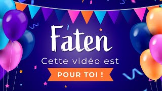 Joyeux Anniversaire Faten Tous Mes Vœux Danniversaire Rien Que Pour Toi