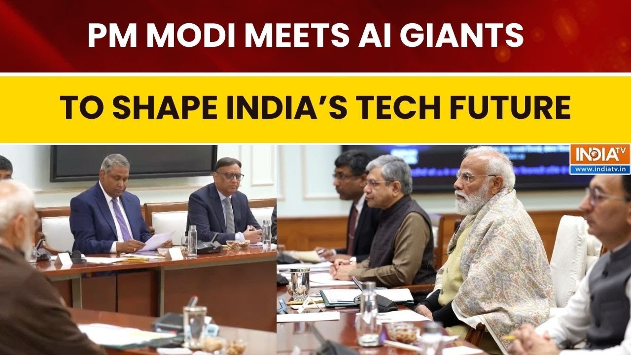 PM Modi Meets Global AI CEOs, Shares Vision for India’s Ambitious AI Plan | India TV News English