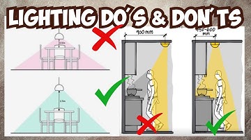 Tips voor interieurontwerp: Eetkamer & Keuken VERLICHTING: wat u wel en niet moet doen!