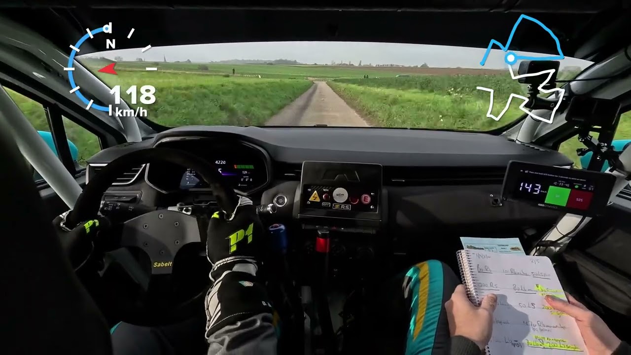 Rally van Zuid-Limburg 2025 KP1 Gingelom - Renault Clio Rally5 Onboard 