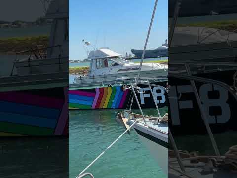 Sitting at my berth and this came by! #landingcraft #portsmouth #sailing #neveradullmoment #foxtrot8