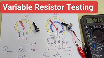 How to test variable resistor 3pin mono