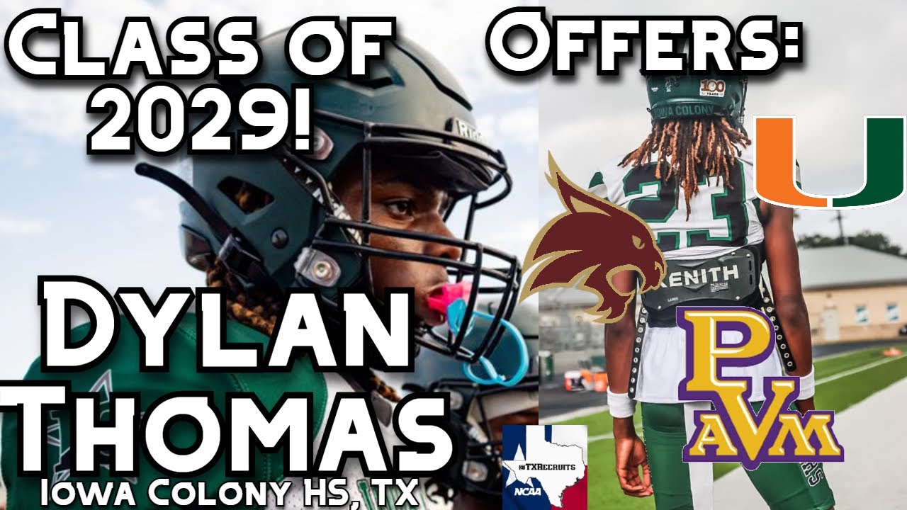 🔥Class of 2029 WR/DB DYLAN THOMAS | Iowa Colony HS | Freshman Season Highlights 2026