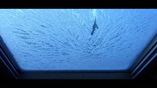 'Jack Frost' is beginning to Melt Away - Ice Patterns on a window pane