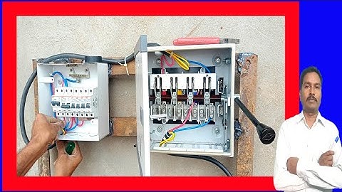 Manual Changeover fitting | Changeover wiring | changeover connection | changeover circuit