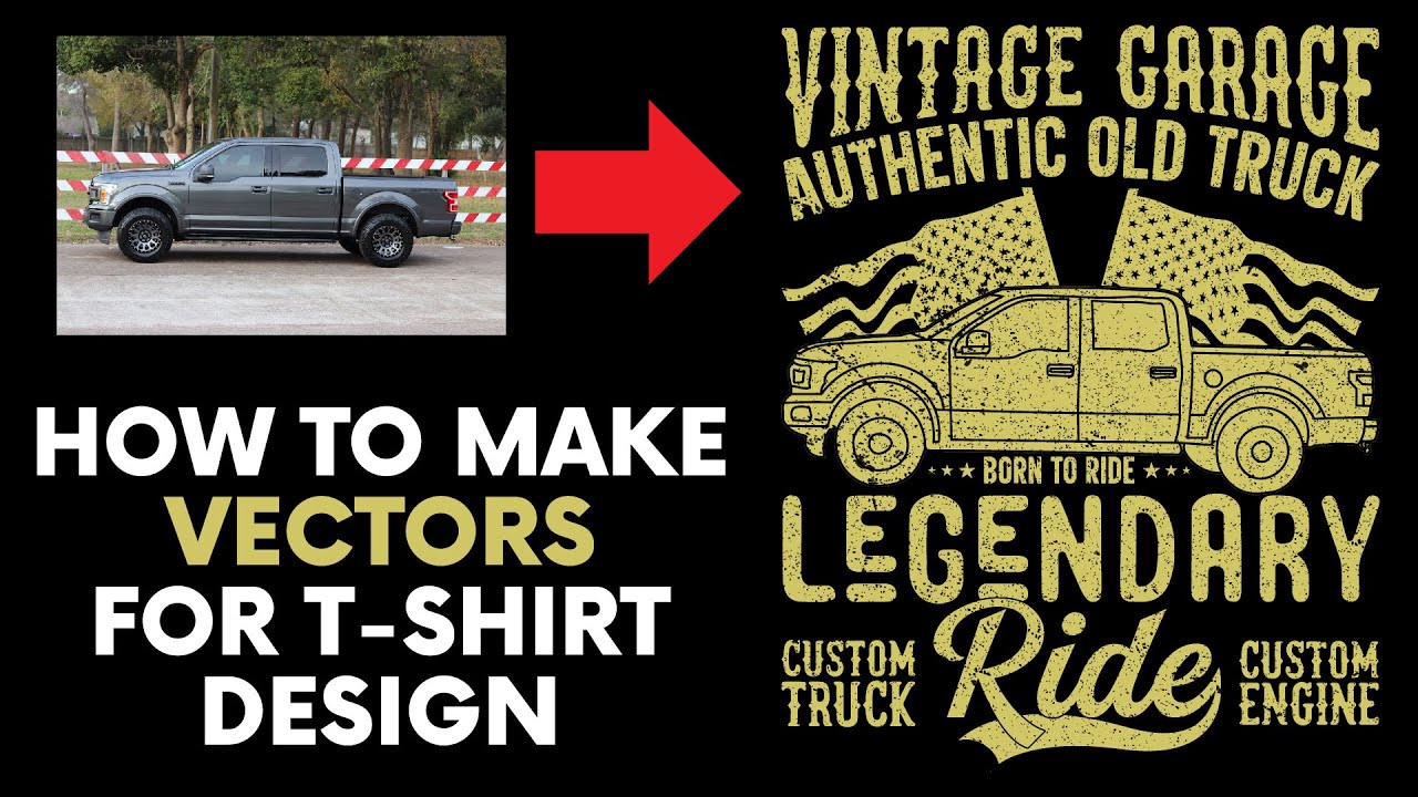How To Create A Vector From An Image | Vector For T-Shirt Design | T-Shirt Design In Illustrator
