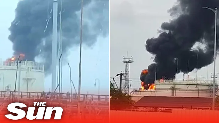 HUGE fire breaks out at major Russian oil refinery after 'Ukrainian drone strike' - DayDayNews