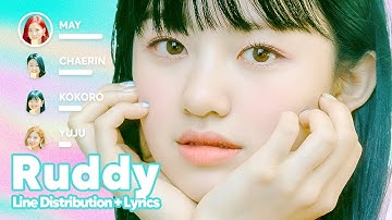 Cherry Bullet - Ruddy (Line Distribution + Lyrics Karaoke) PATREON REQUESTED