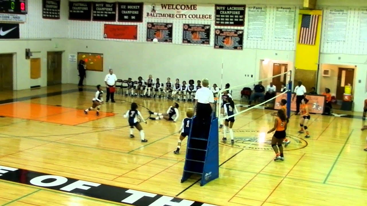 Poly/City volleyball Game five Baltimore City finals 11/2/2012 YouTube