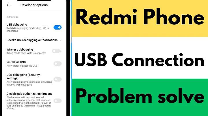 Redmi Phone USB Connection Problem Solve