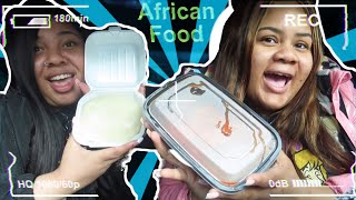 TRYING AFRICAN FOOD FOR THE FIRST TIME FUFU EGUSI SOUP MUKBANG