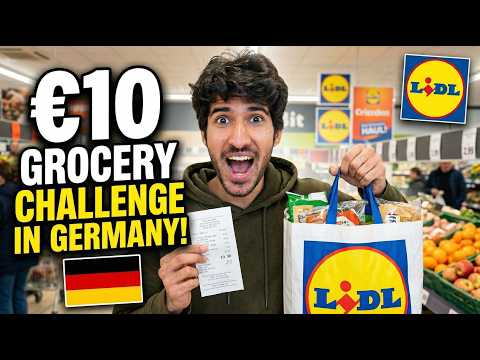 10 Grocery CHALLENGE in Germany Supermarket