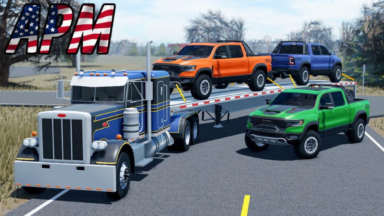 Мне нужно было доставить 3 совершенно новых TRX мощностью 1000 л.с.! | Roblox American Plains Mud...