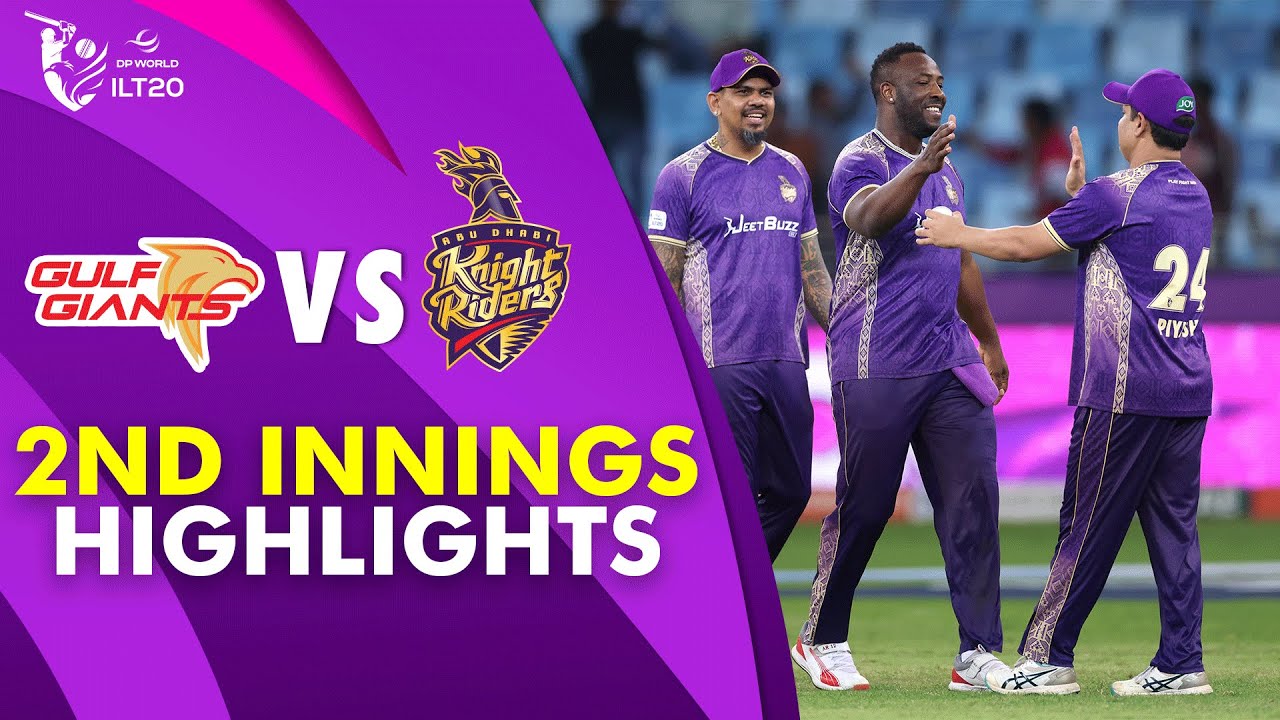 2nd Innings Highlights | GG vs ADKR | Match 30 | DP World ILT20 | M3Y1J