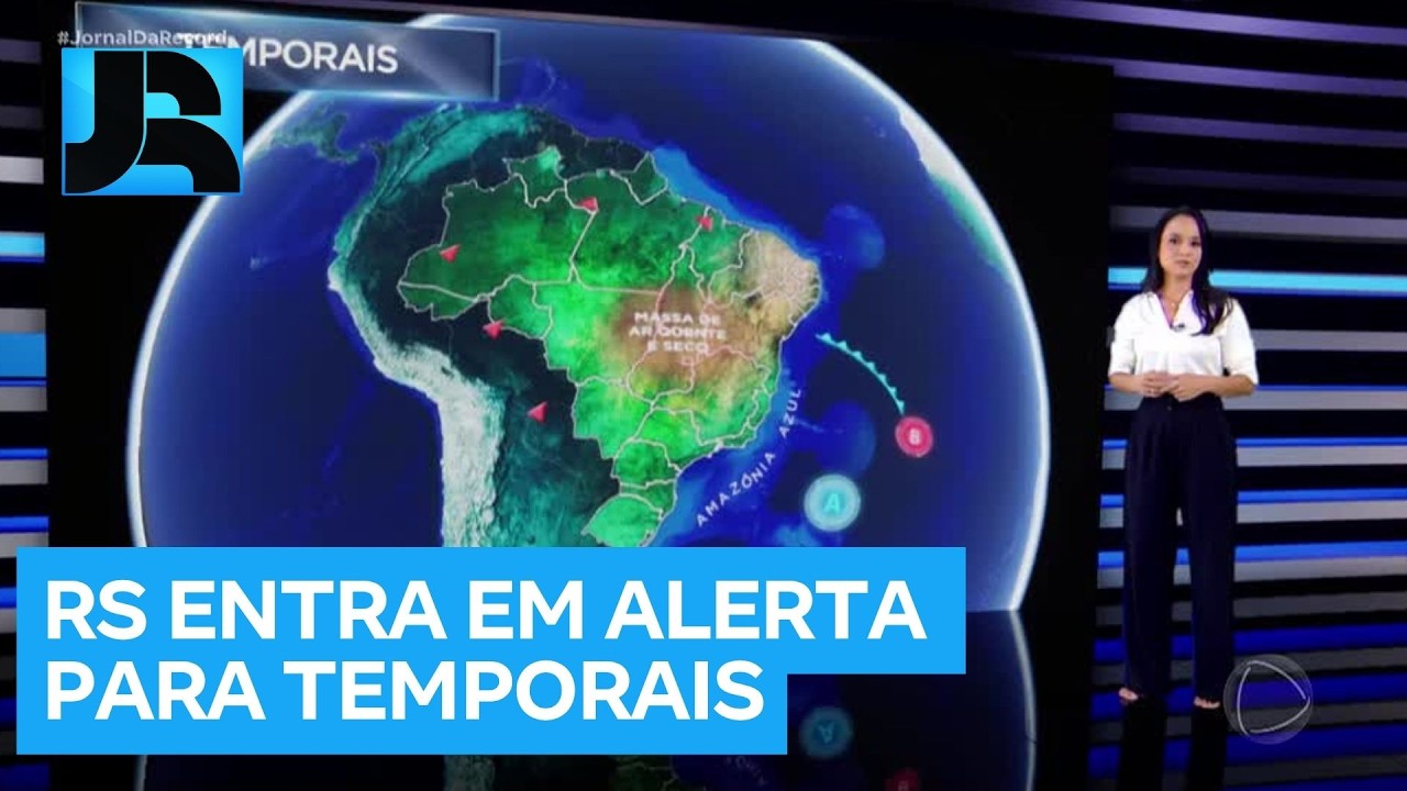 Previsão do Tempo: RS entra em alerta para temporais, alagamentos e risco de tornados
