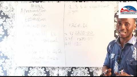 Mathematics For Jss1. Approximation and Estimation.