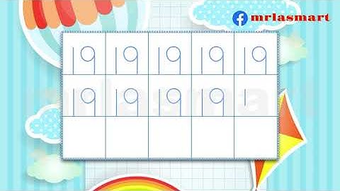 How to Write Number 19 | Precise Formation | Merryland Academy Digital Classroom