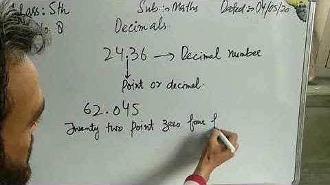 Introduction of Decimals Class:5th Lec.19