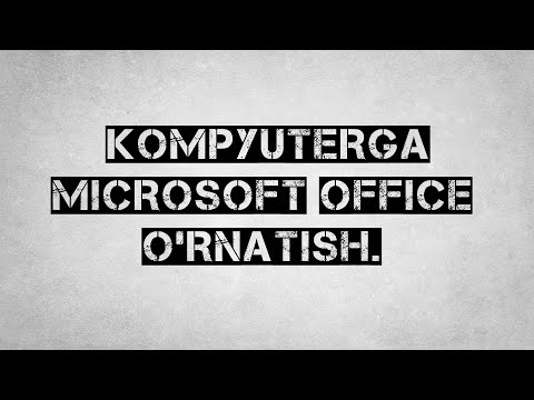 Video: Office Home va Student 2016-ni qanday o'chirish mumkin?