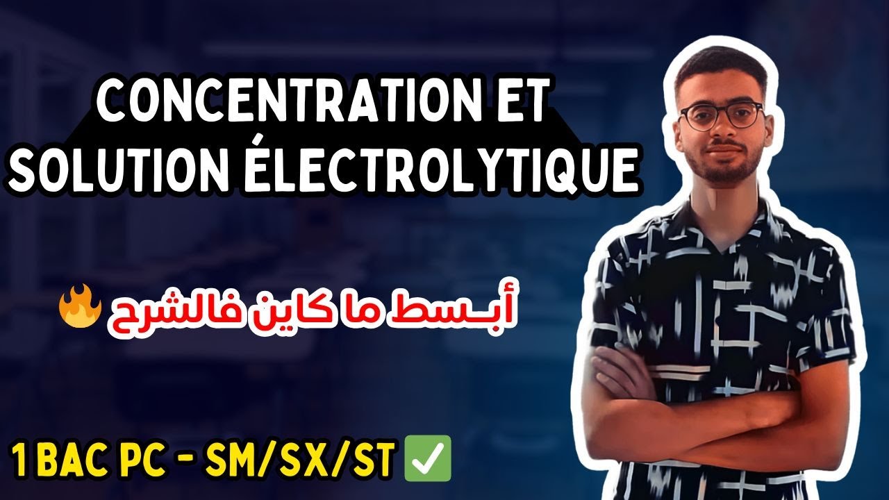 Concentration et solutions électrolytiques 1BAC Partie cours