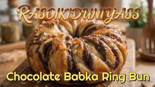 Chocolate Babka Ring Bun Recipe | Soft & Fluffy Chocolate Bread | Bakery Style | Rasoi Ki Duniya SS screenshot 4