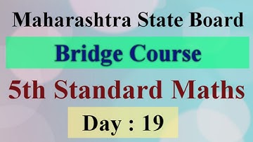 Day 19 | bridge course 5th standard maths for semi English and English medium