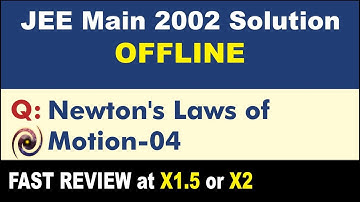 JEE Main 2002 Physics Solutions | Newton