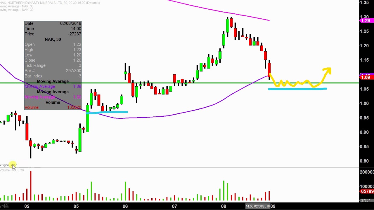 northern dynasty minerals ltd nak stock chart technical northern dynasty stock chart