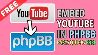 Embed YouTube Videos in phpBB with BBCode NO EXTENSION NEEDED