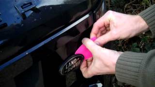 How to change rear oval badge on Range Rover