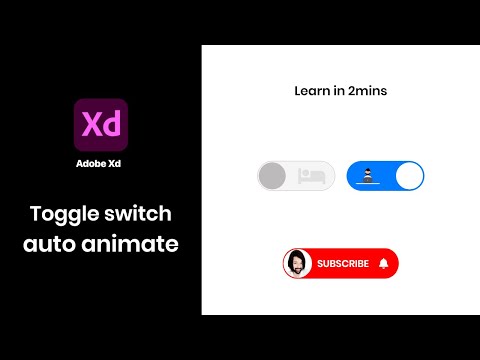 Adobe Xd Tutorial - Custom toggle switch animation #UIUX #UXdesign #adobexd #trending #shorts