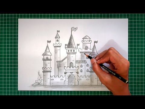 Video: Cara Melukis Istana Dengan Pensil