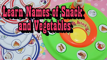 Learn Names of Snack and Vegetables with Snack Attack Game