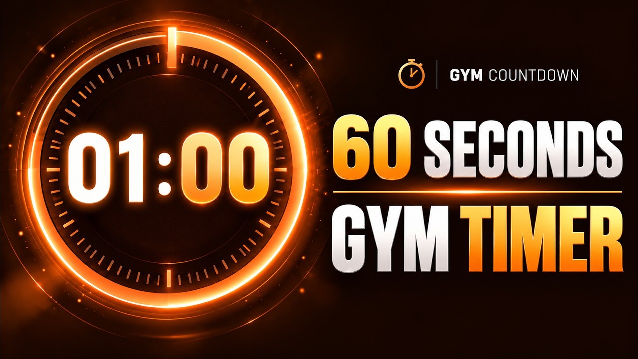 1 Minute Countdown Timer 60 Seconds - YouTube