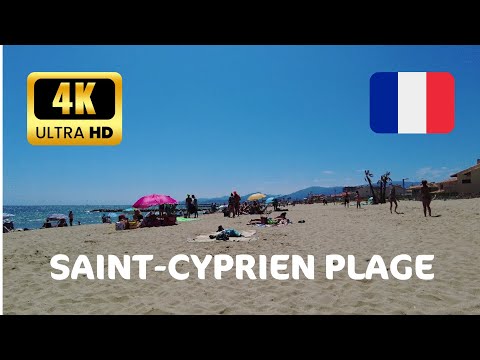 France : SAINT-CYPRIEN PLAGE 2023 | 4K Ultra HD| walking tour 🇫🇷