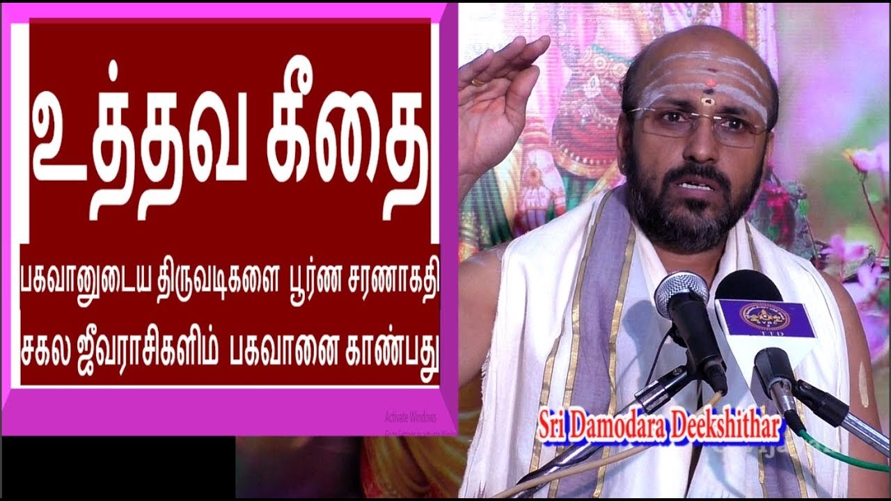 பூர்ண சரணாகதி | சகல ஜீவராசிகளிம்  பகவானை காண்பது | உத்தவ கீதை |  Uddhava Gita | Damodara Deekshithar