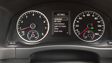 VW/Volkswagen Tiguan How to Adjust the Time and Clock