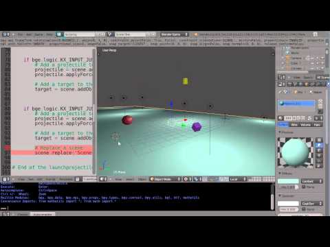 Blender Tutorial - Python Game Engine Programming - Part 16