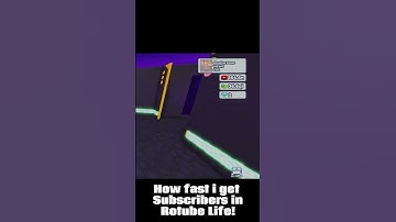 How fast i get Subscribers in Rotube Life!  #roblox #games  #clips