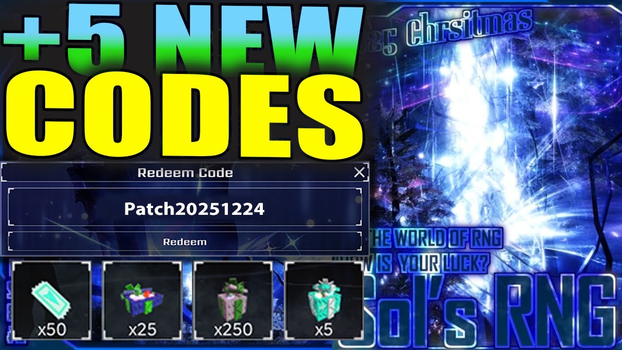 ALL WORKING CODES FOR SOL'S RNG IN DECEMBER 2025! ROBLOX SOL'S RNG ...