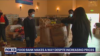Local food bank makes ends meet despite rising costs | FOX 13 Seattle